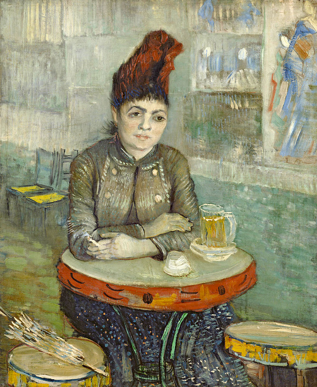 "Agostina Sitting in a Cafe" by Van Gogh